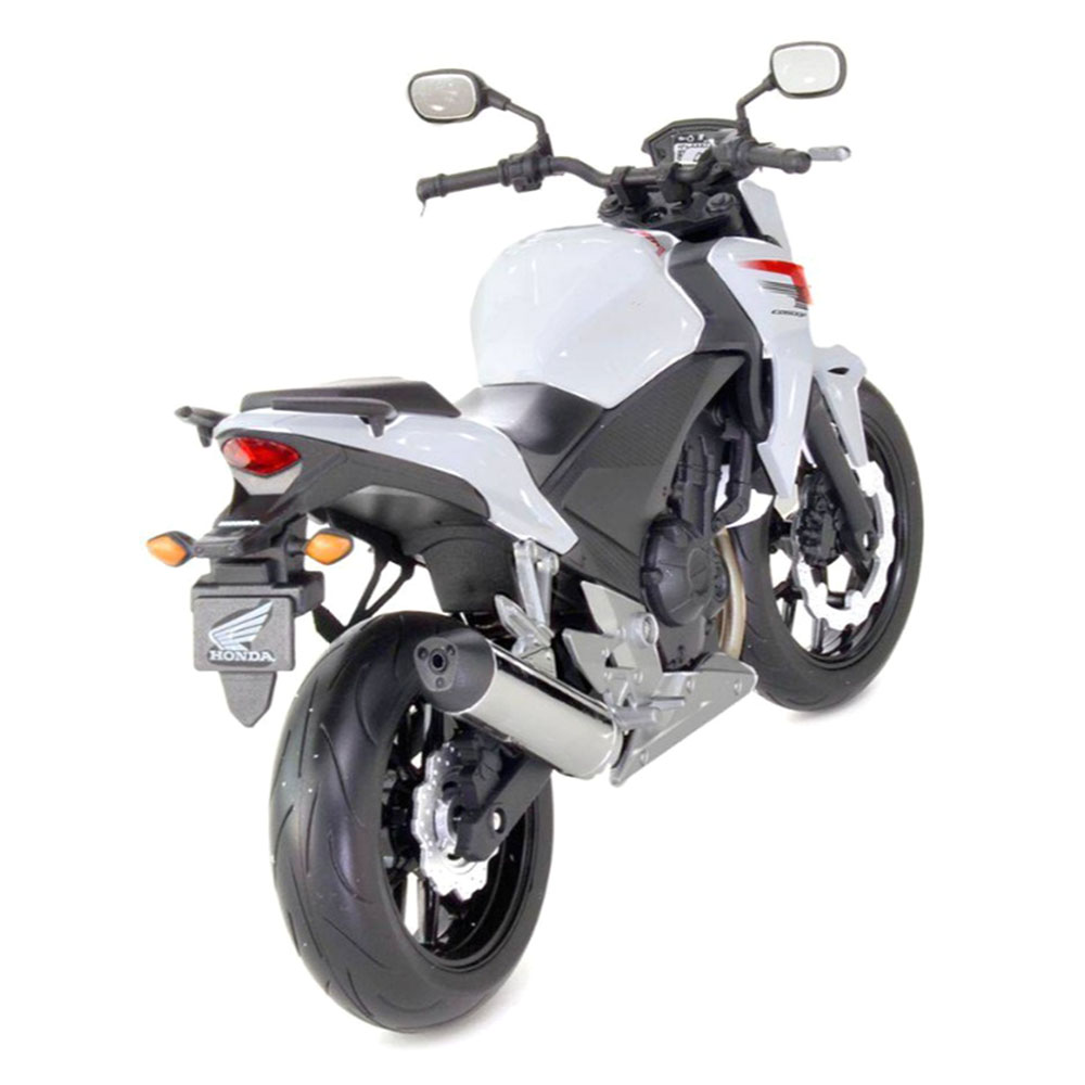 Miniatura Honda CB 500f Branco Welly 1/10 - Imagem 3