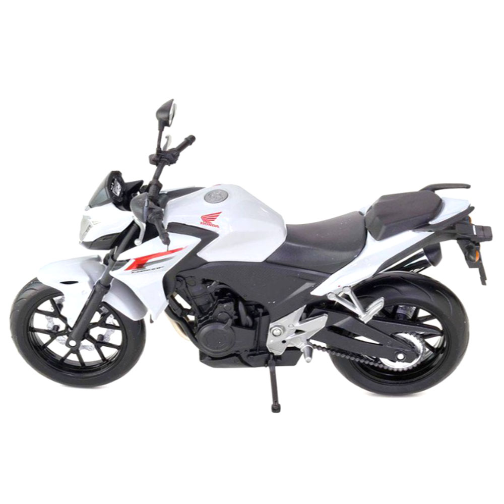 Miniatura Honda CB 500f Branco Welly 1/10 - Imagem 2