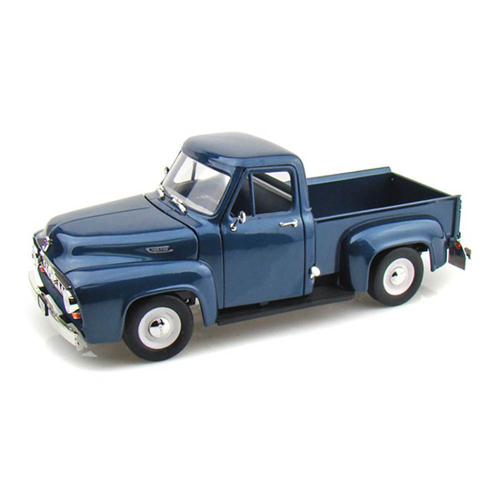 1953 Ford F-100 Pick Up 1:18 Yat Ming Azul Escuro - Imagem 4