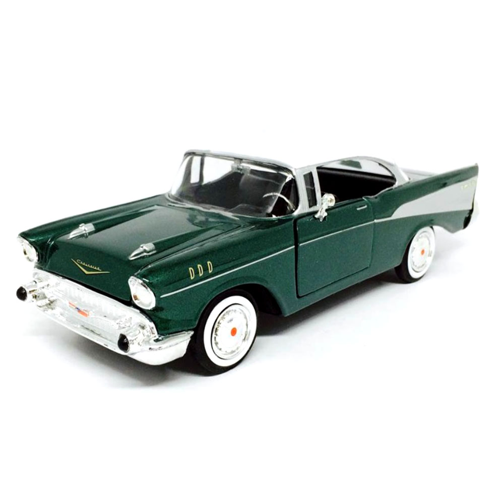 Miniatura Chevy Bel Air 1957 Verde Motormax 1/24