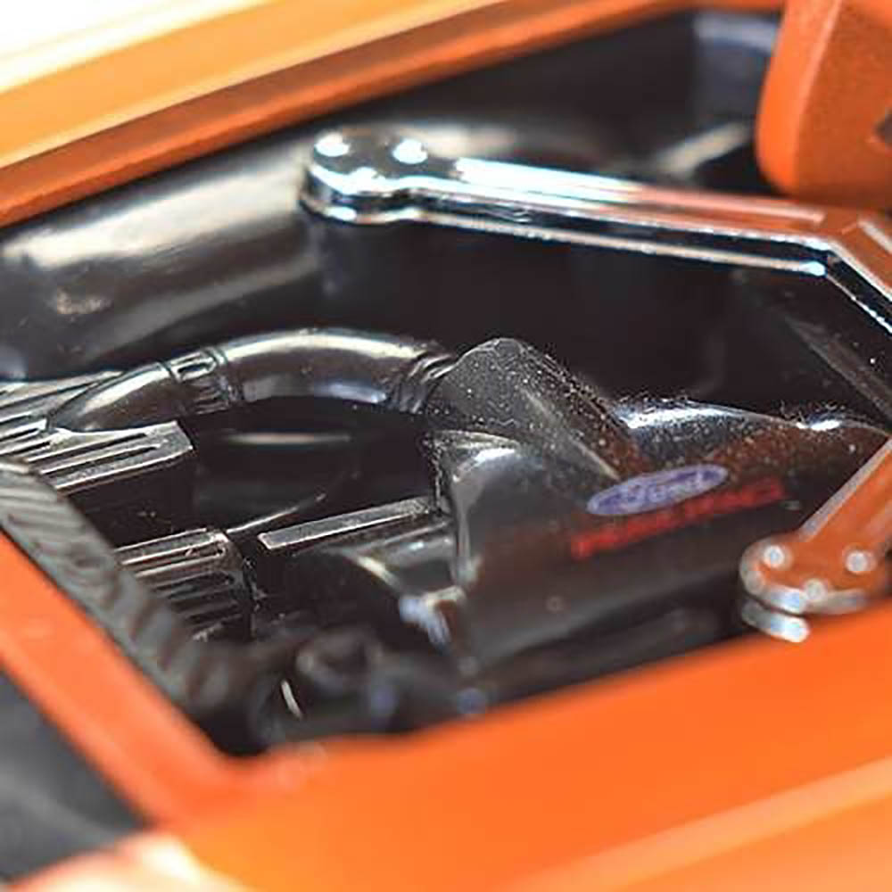 Miniatura Ford Mustang Boss 429 1970 Laranja Toys 1/24 - Imagem 4