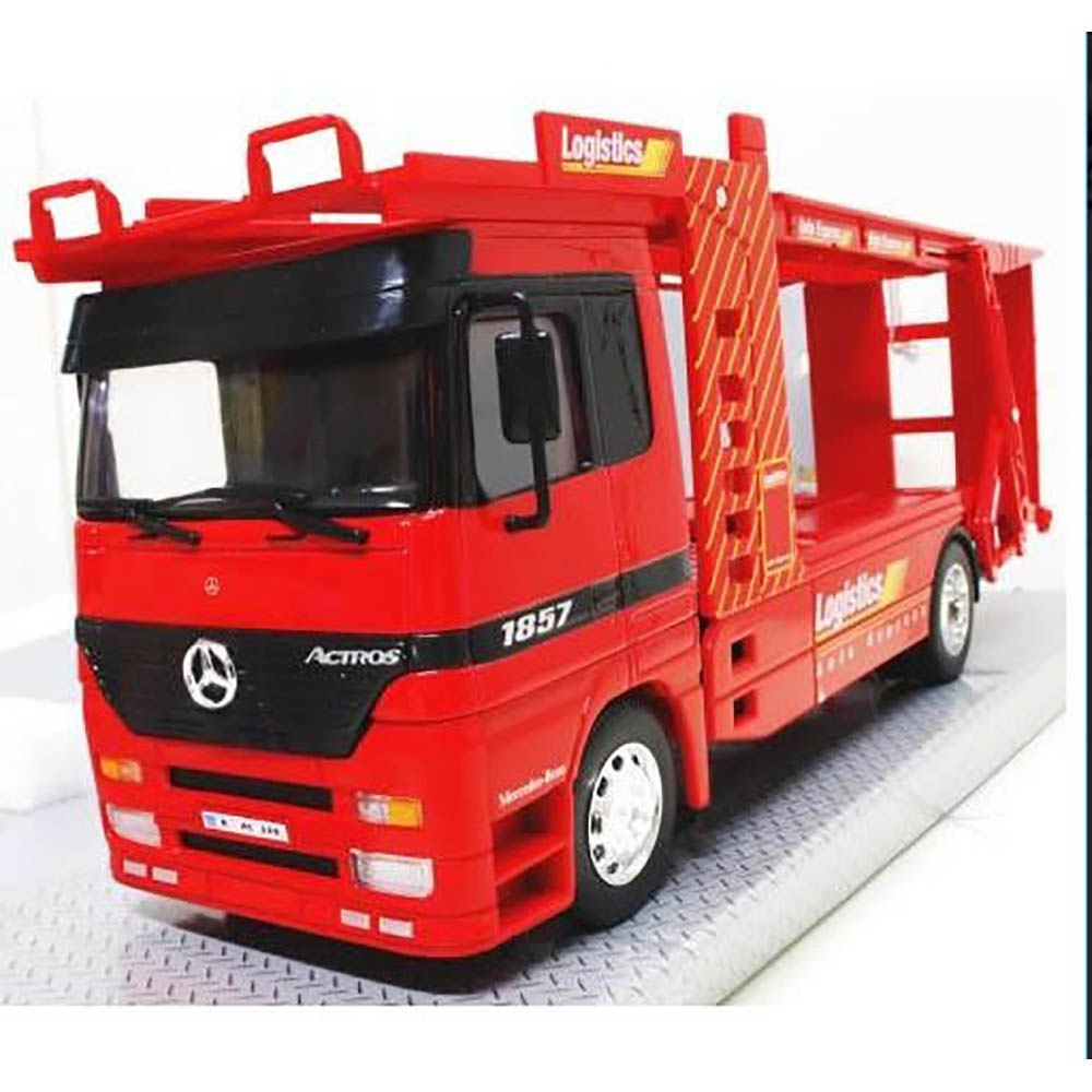 Caminhão Plataforma Cegonha Mercedes Benz Actros Welly Vermelho