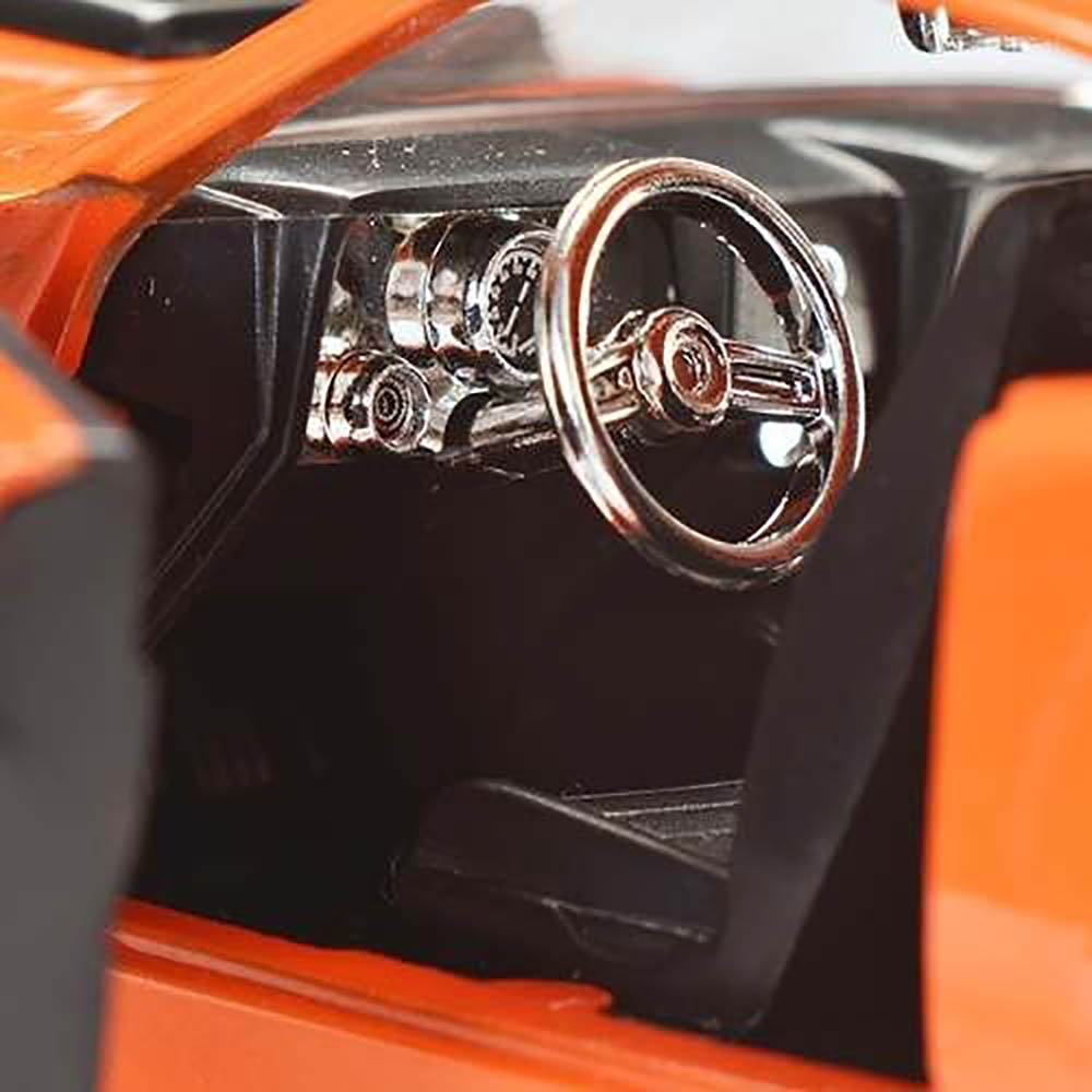 Miniatura Ford Mustang Boss 429 1970 Laranja Toys 1/24 - Imagem 5