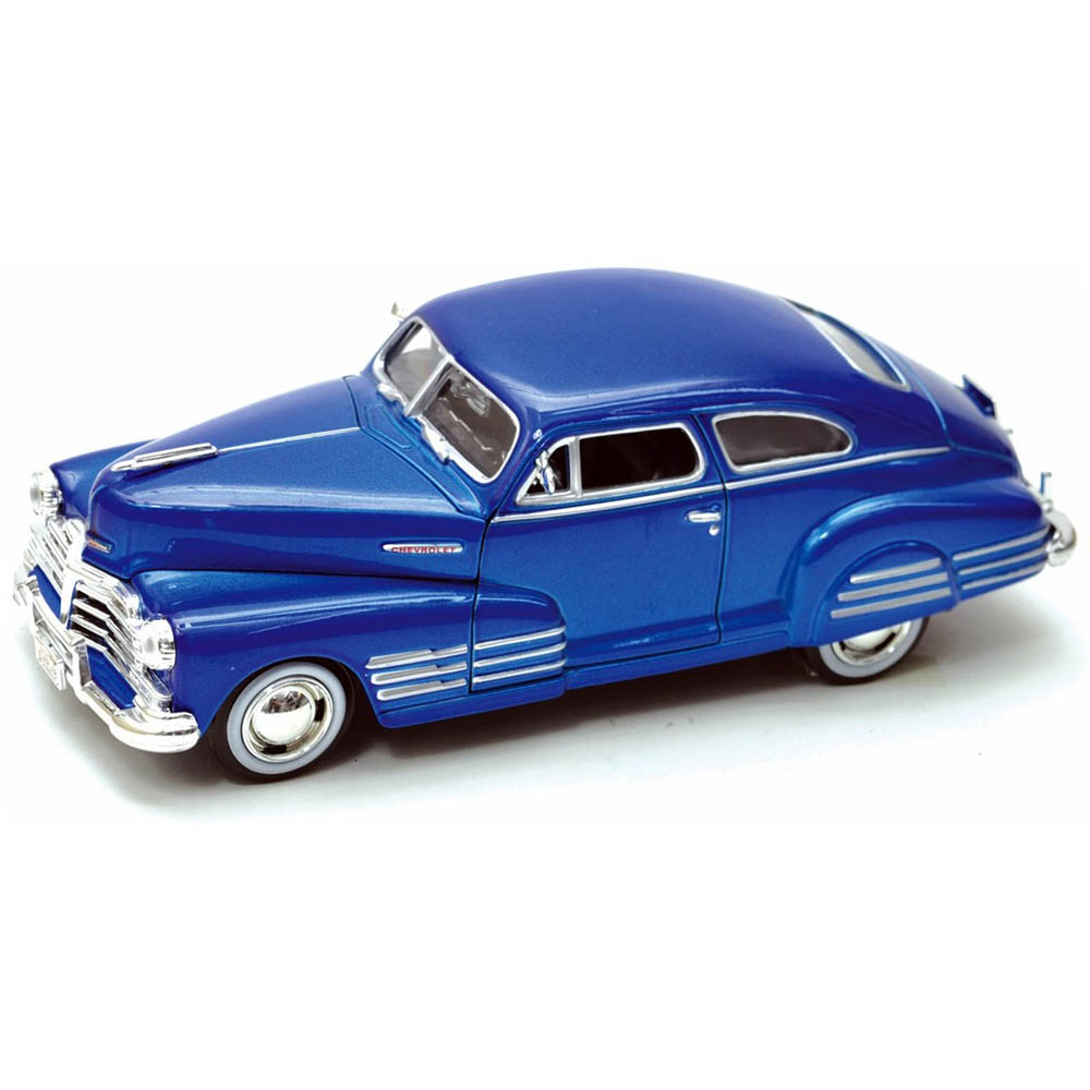 1948 Chevy Aerosedan Fleetline Motormax 1:24 AZul - Imagem 4