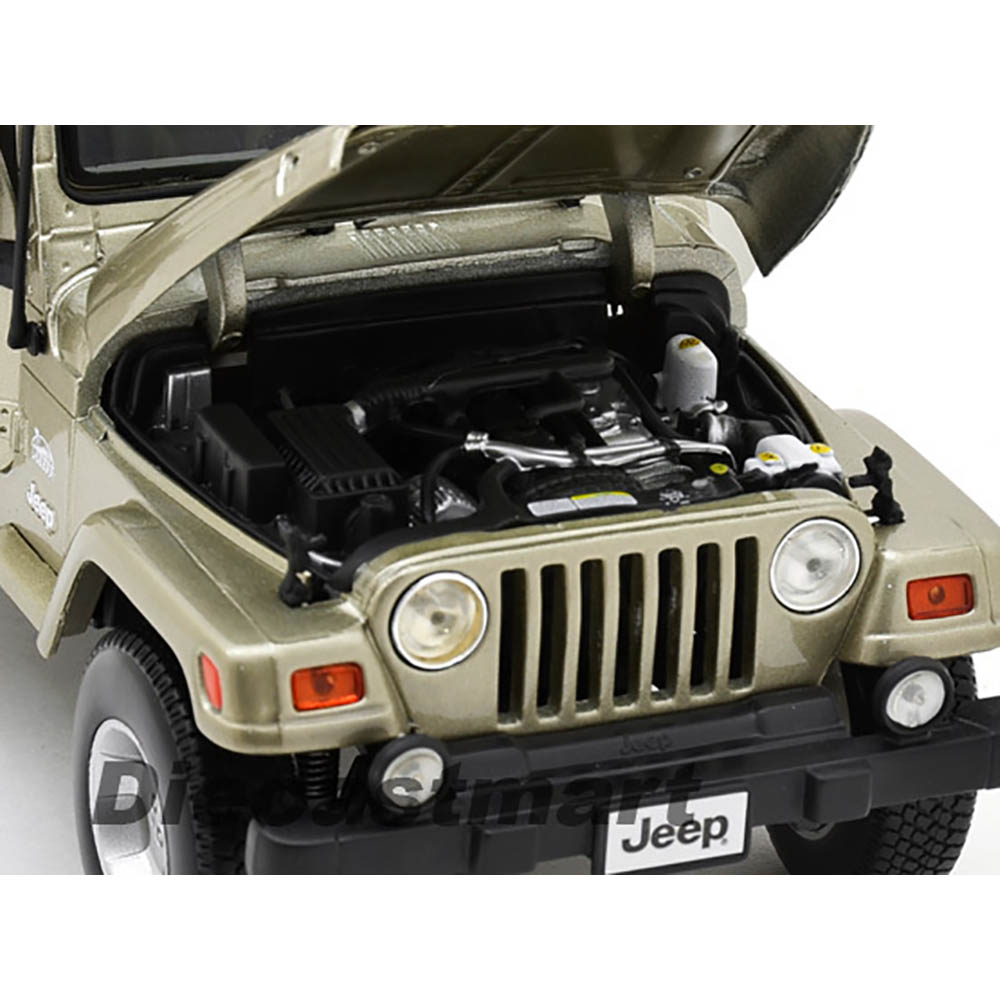 Jeep Wrangler Sahara 1:18 Bburago Bege - Imagem 3