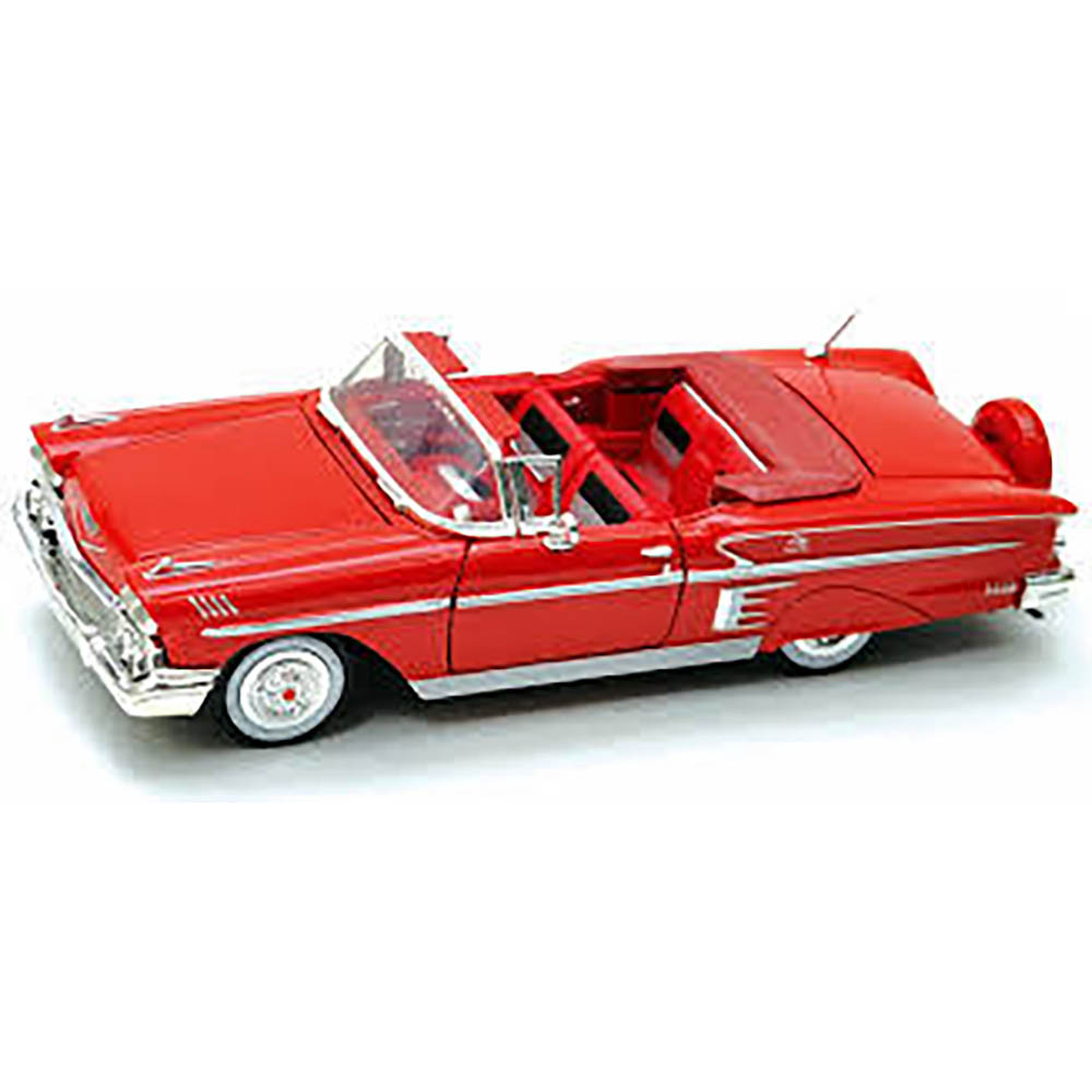 Chevrolet Impala 1958 Motormax 1:24 Vermelho - Imagem 5