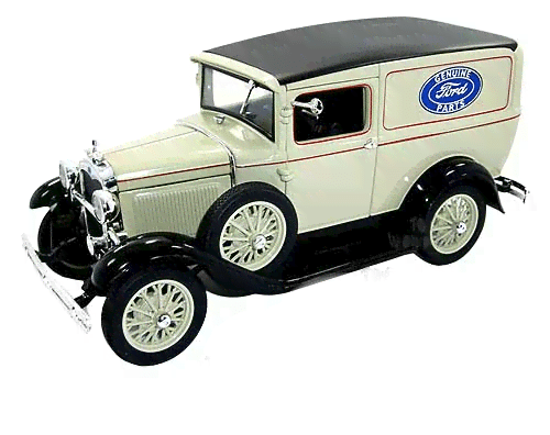 Miniatura Ford Delivery Truck 1931 Creme S Models 1/18 - Imagem 9