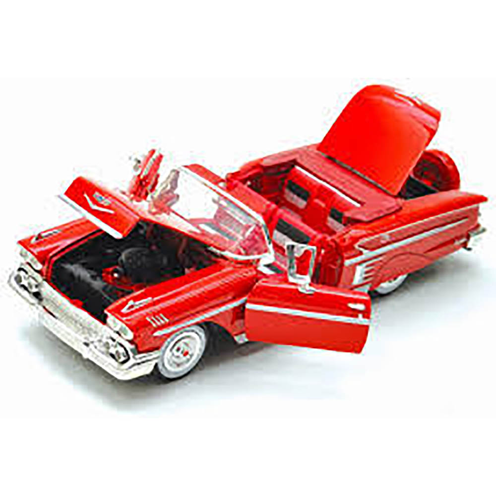 Chevrolet Impala 1958 Motormax 1:24 Vermelho - Imagem 2