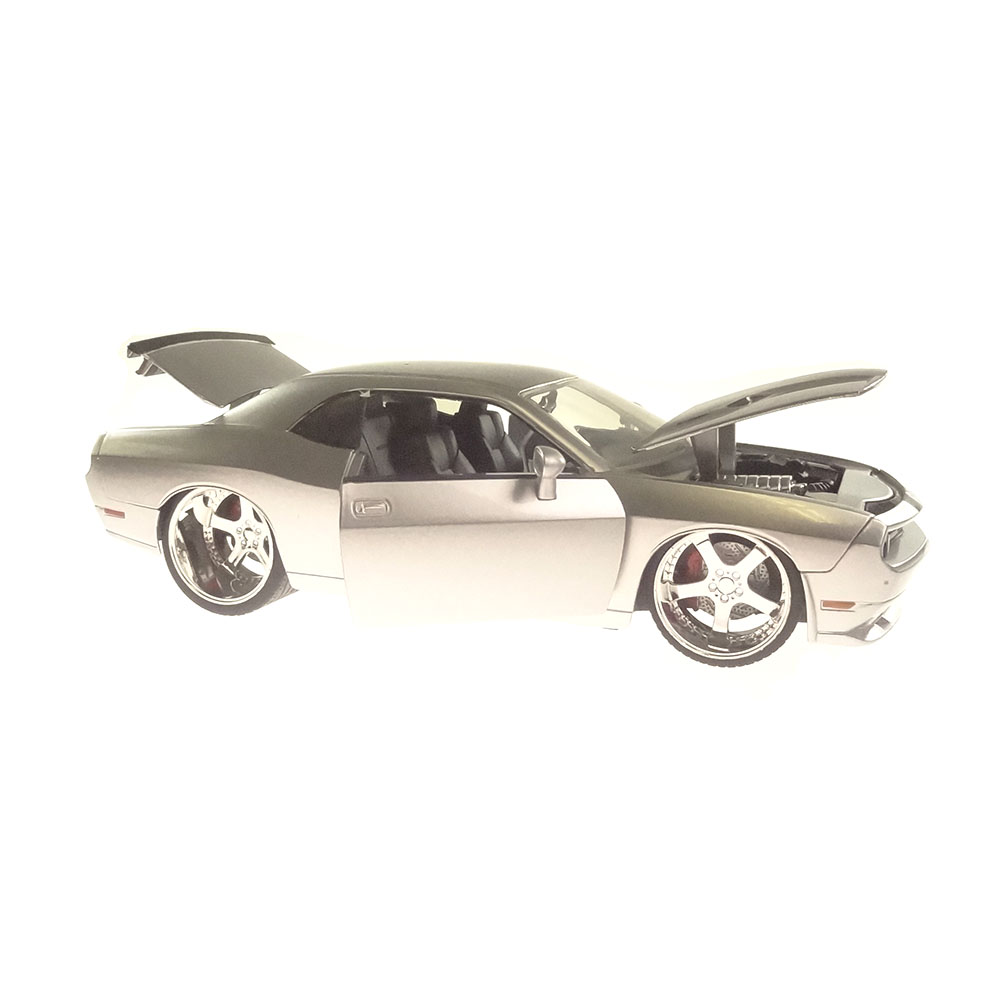Miniatura Dodge Challenger Srt8 2008 Prata Jada Toys 1/24 - Imagem 4