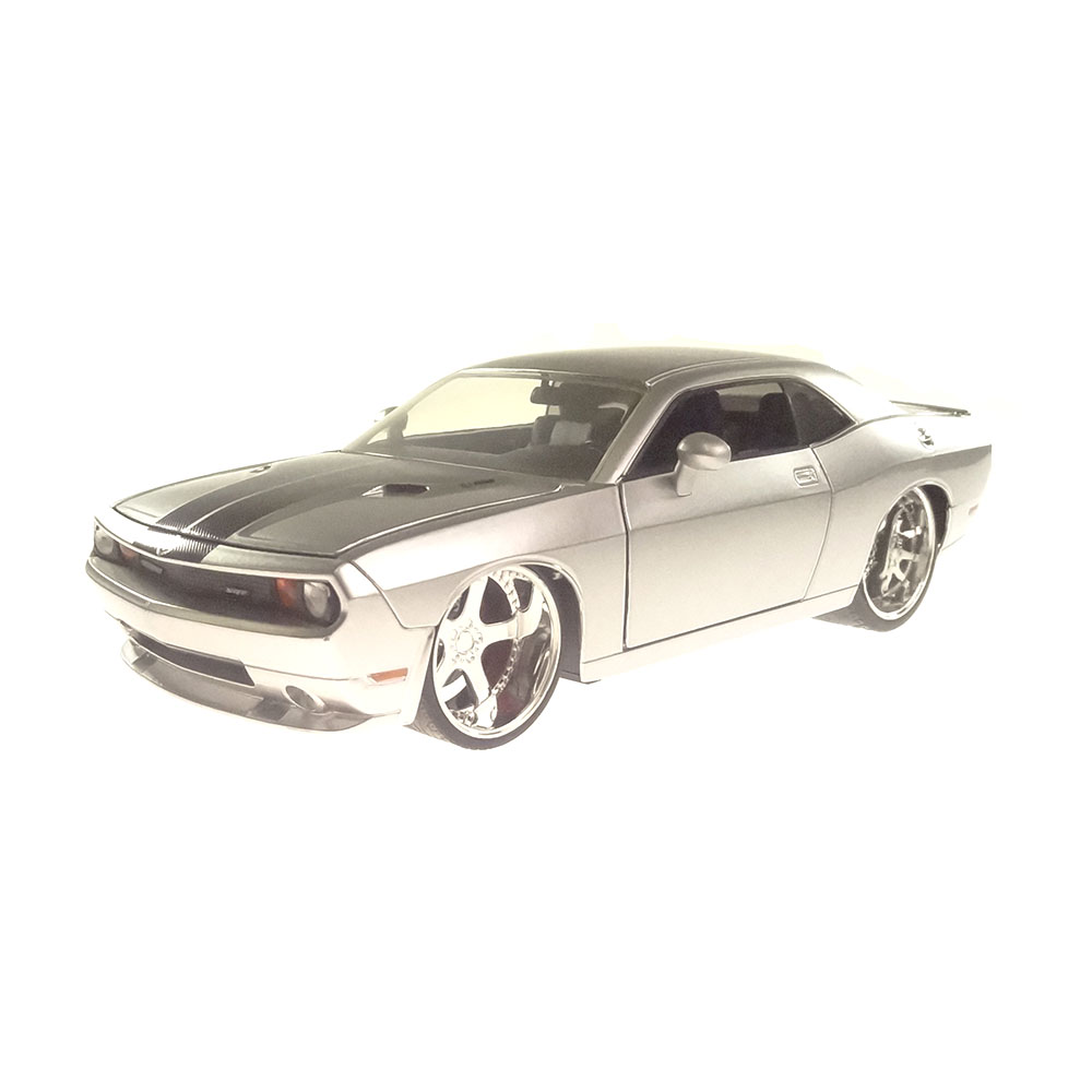 Miniatura Dodge Challenger Srt8 2008 Prata Jada Toys 1/24
