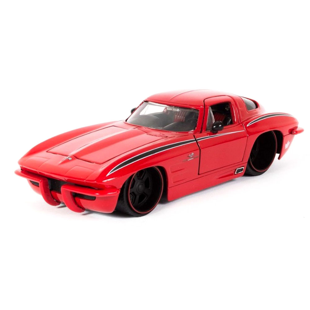 Miniatura Chevy Corvette Sting Ray 1963 Vermelho Jada 1/24