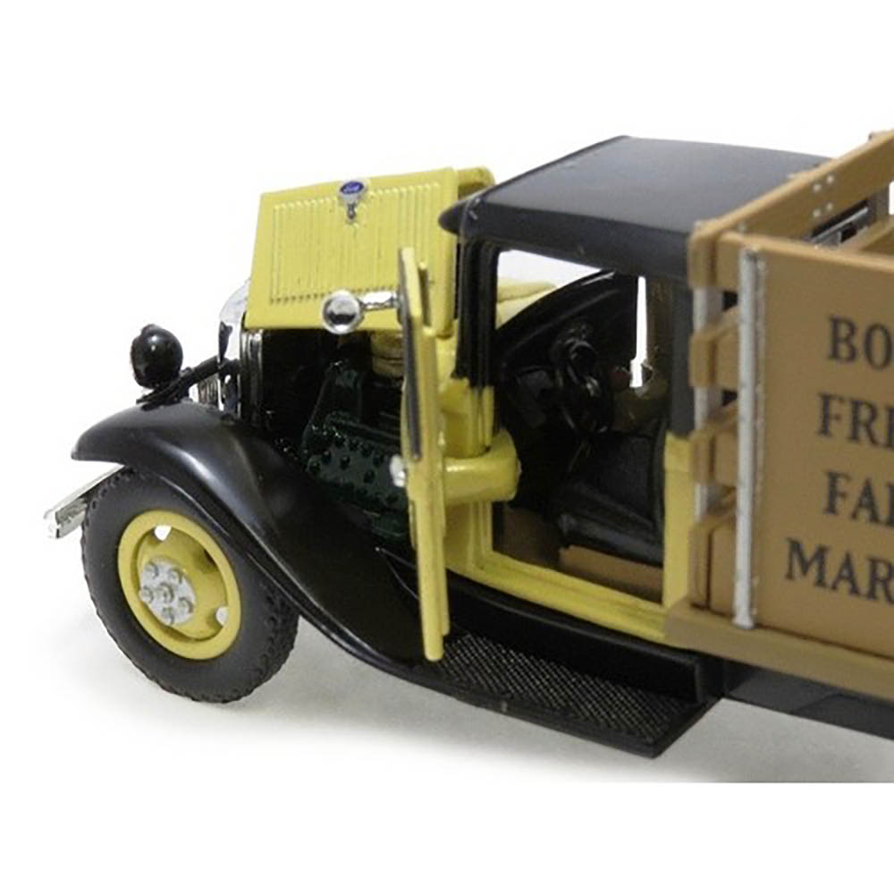 Miniatura Ford Bb Stake Bed 1934 Creme Unique Réplicas 1/43 - Imagem 3