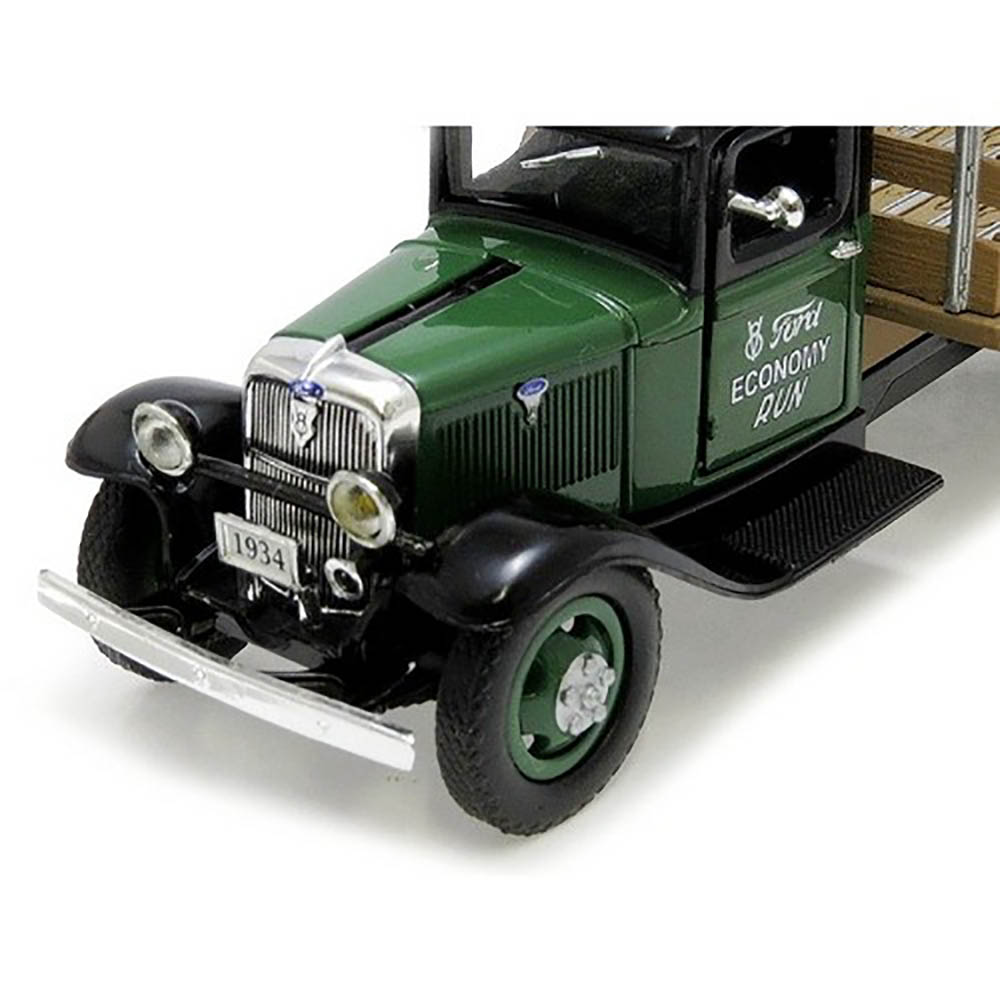 Miniatura Ford Bb 1934 Stake Bed Verde Unique Réplicas 1/43 - Imagem 2