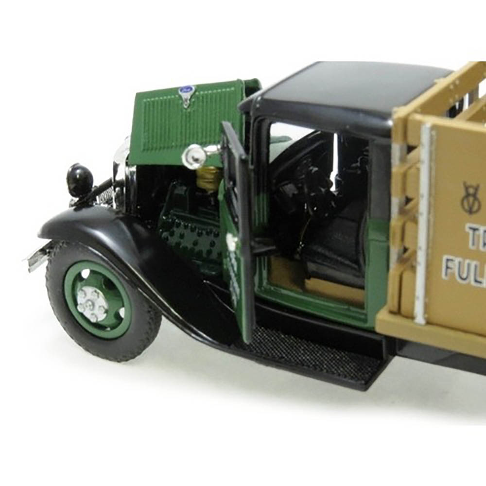 Miniatura Ford Bb 1934 Stake Bed Verde Unique Réplicas 1/43 - Imagem 3