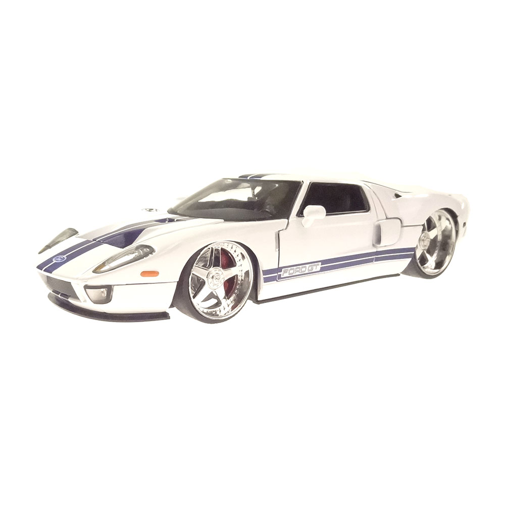 Miniatura Ford Gt 2005 Branco Jada Toys 1/24