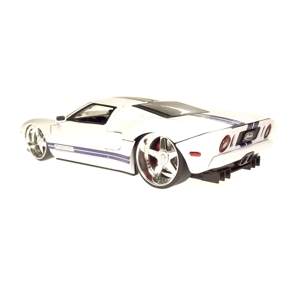 Miniatura Ford Gt 2005 Branco Jada Toys 1/24 - Imagem 2