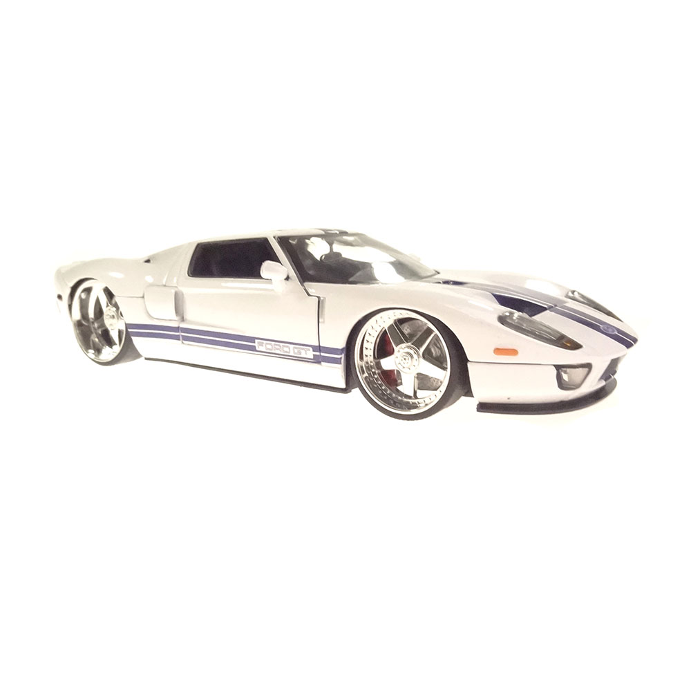 Miniatura Ford Gt 2005 Branco Jada Toys 1/24 - Imagem 3