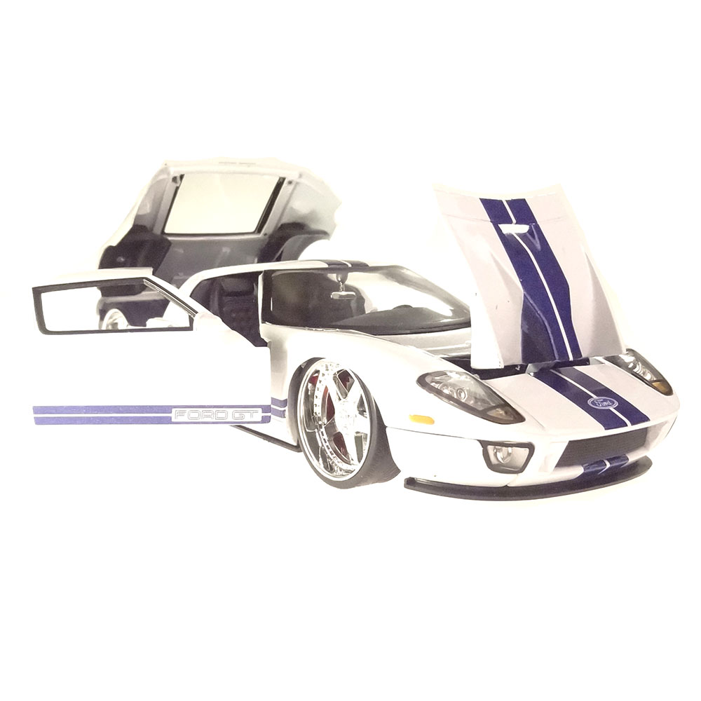 Miniatura Ford Gt 2005 Branco Jada Toys 1/24 - Imagem 4