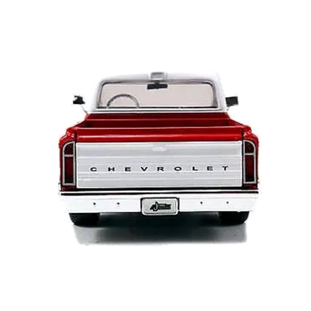 Miniatura Chevy Cheyenne 1972 Troca Rodas Vermelha 1/24 - Imagem 3