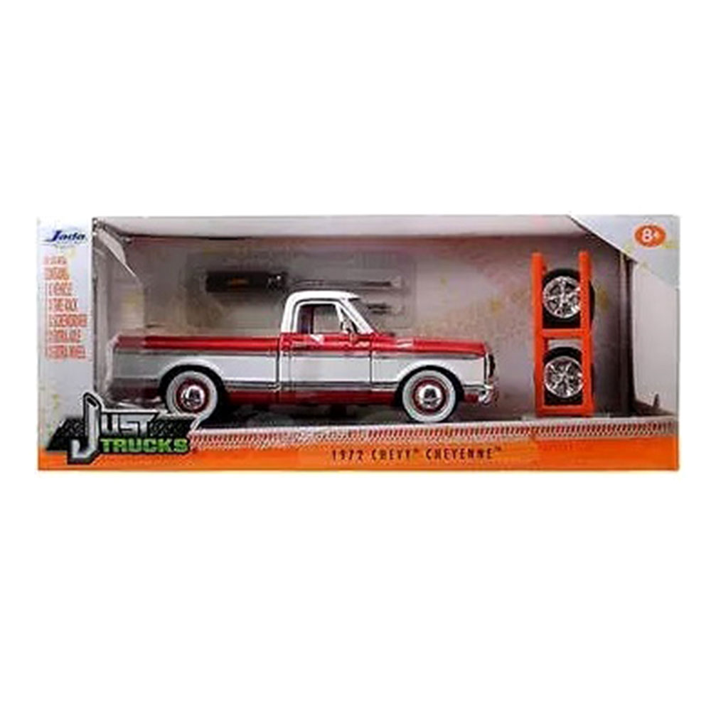 Miniatura Chevy Cheyenne 1972 Troca Rodas Vermelha 1/24 - Imagem 4