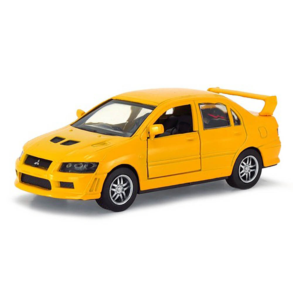 Miniatura Mitsubishi Lancer Evolution Vii Amarelo 1/32