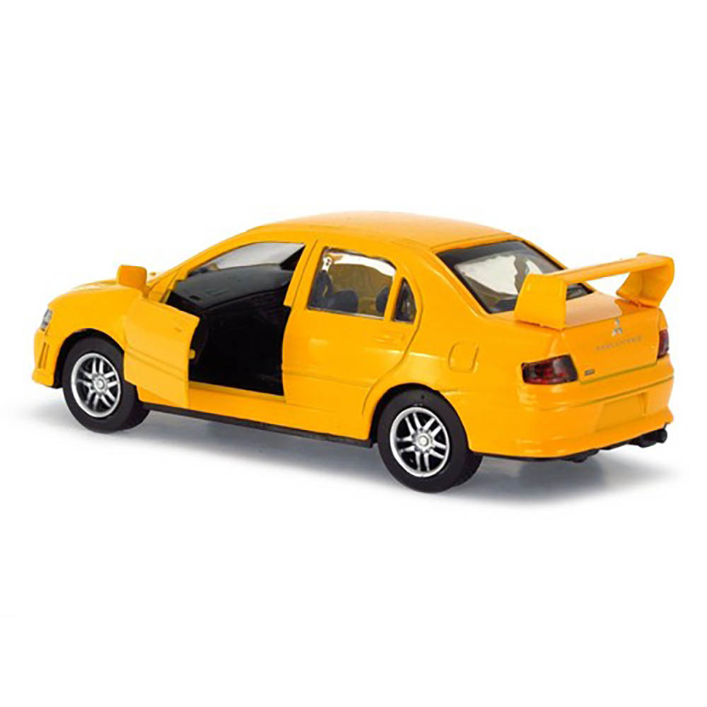 Miniatura Mitsubishi Lancer Evolution Vii Amarelo 1/32 - Imagem 2