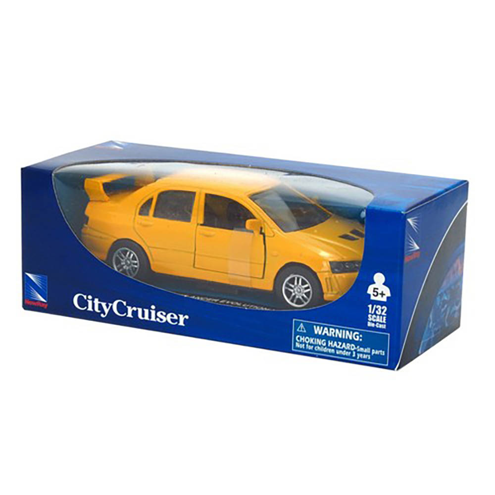 Miniatura Mitsubishi Lancer Evolution Vii Amarelo 1/32 - Imagem 4