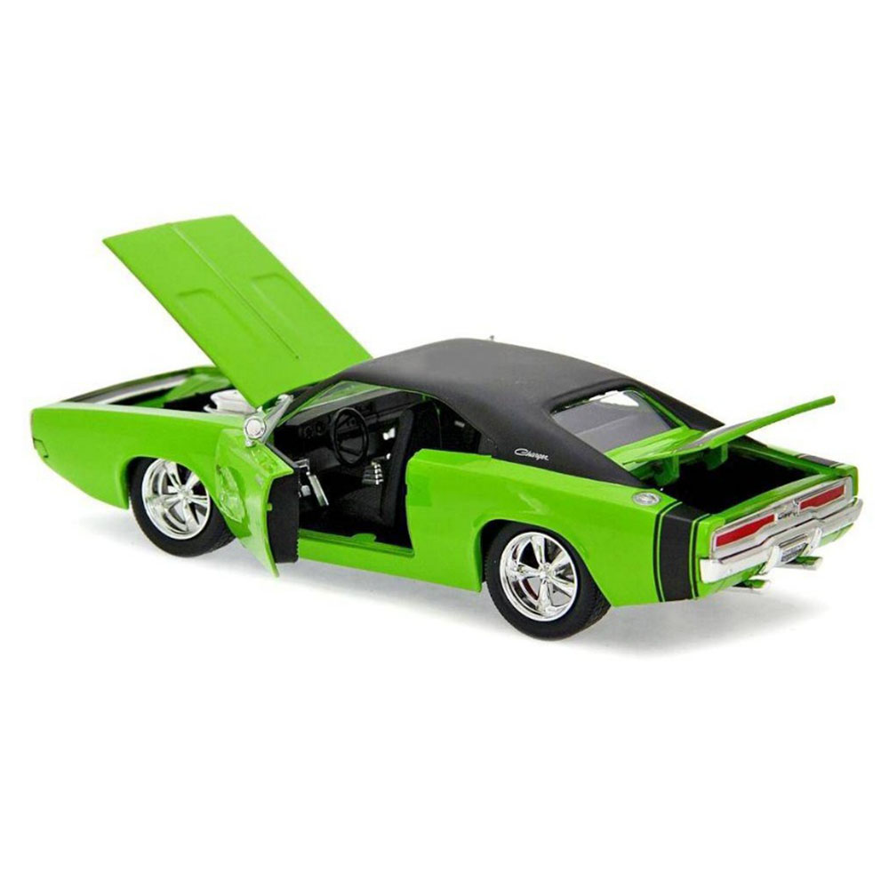Miniatura Dodge Charger R/t 1970 Jada Toys Verde 1/24 - Imagem 2