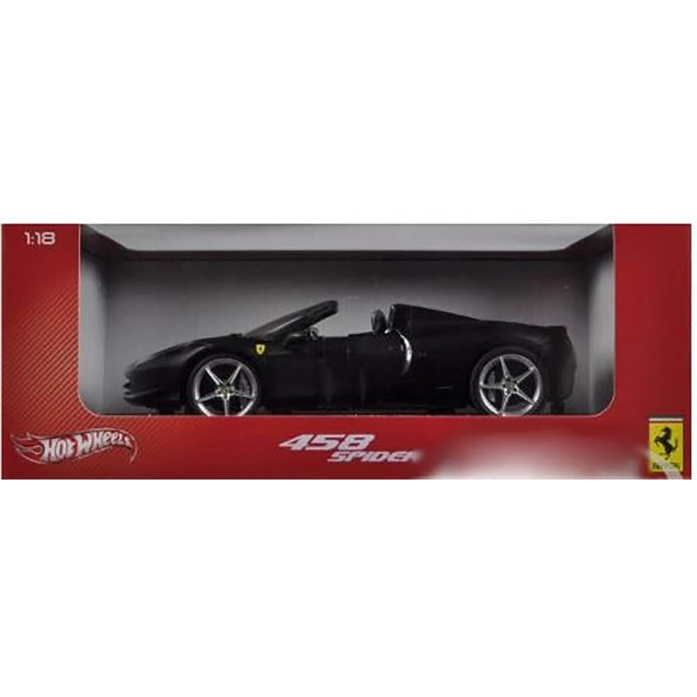 Ferrari 458 Spider 1:18 Hot Wheels Preto - Imagem 5