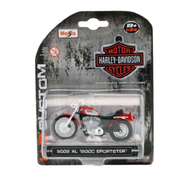 Miniatura Xl 1200c Sportster Harley 2002 Maisto 1/24 - Imagem 2