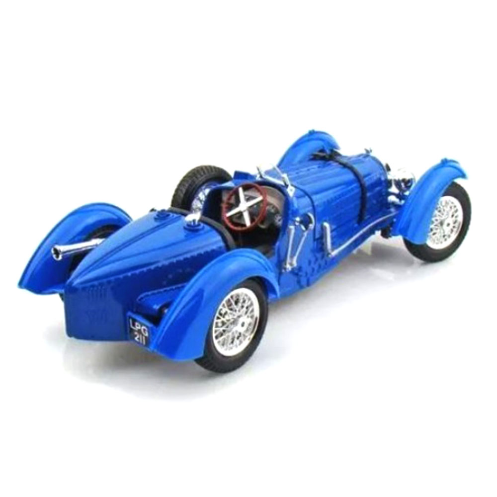 Miniatura Bugatti Type 59 1934 Azul Bburago 1/18 - Imagem 2