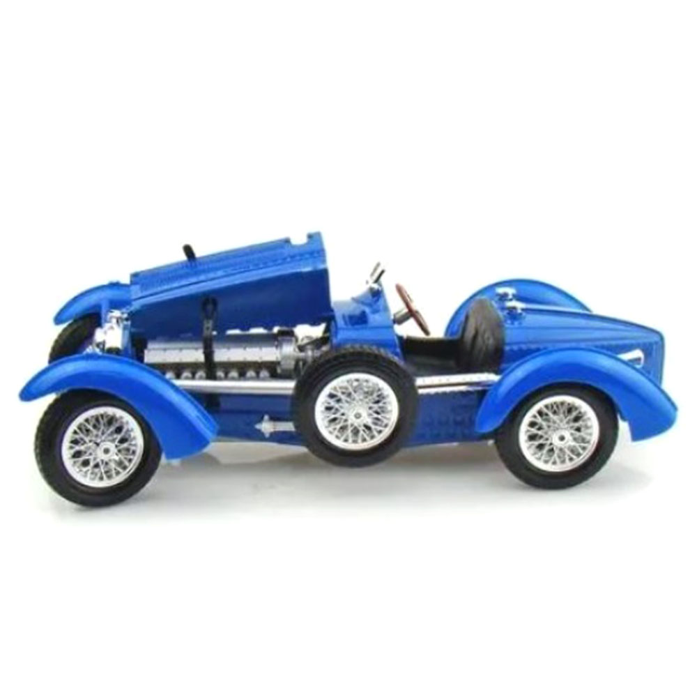 Miniatura Bugatti Type 59 1934 Azul Bburago 1/18 - Imagem 3