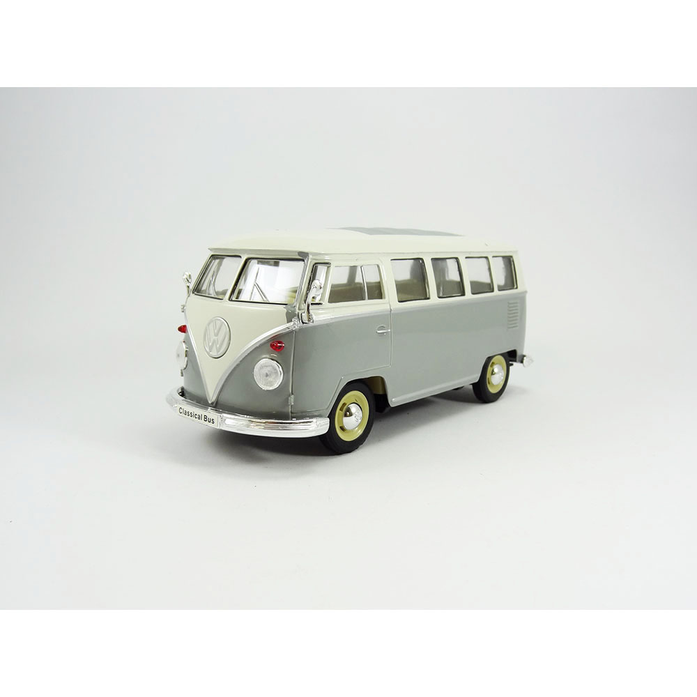 1963 Volkswagen Kombi T1 Bus 1:24 Welly Cinza