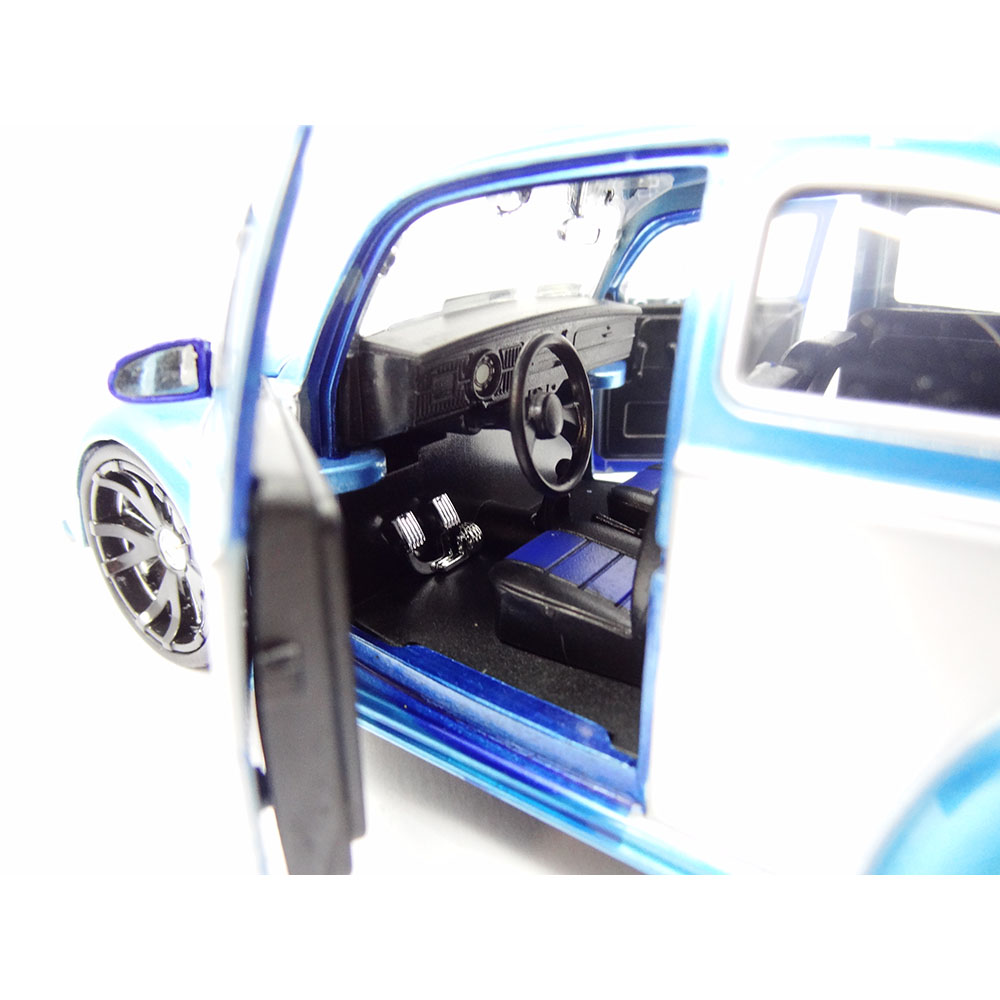 Volkswagen Fusca Beetle 1959 Jada Toys 1:24 azul claro - Imagem 6