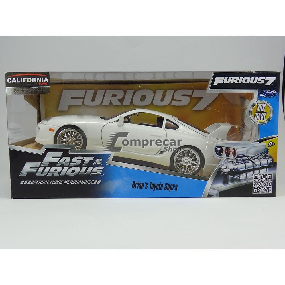 Toyota Supra Velozes e Furiosos 7 1:24 Jada Toys Branco - Imagem 5