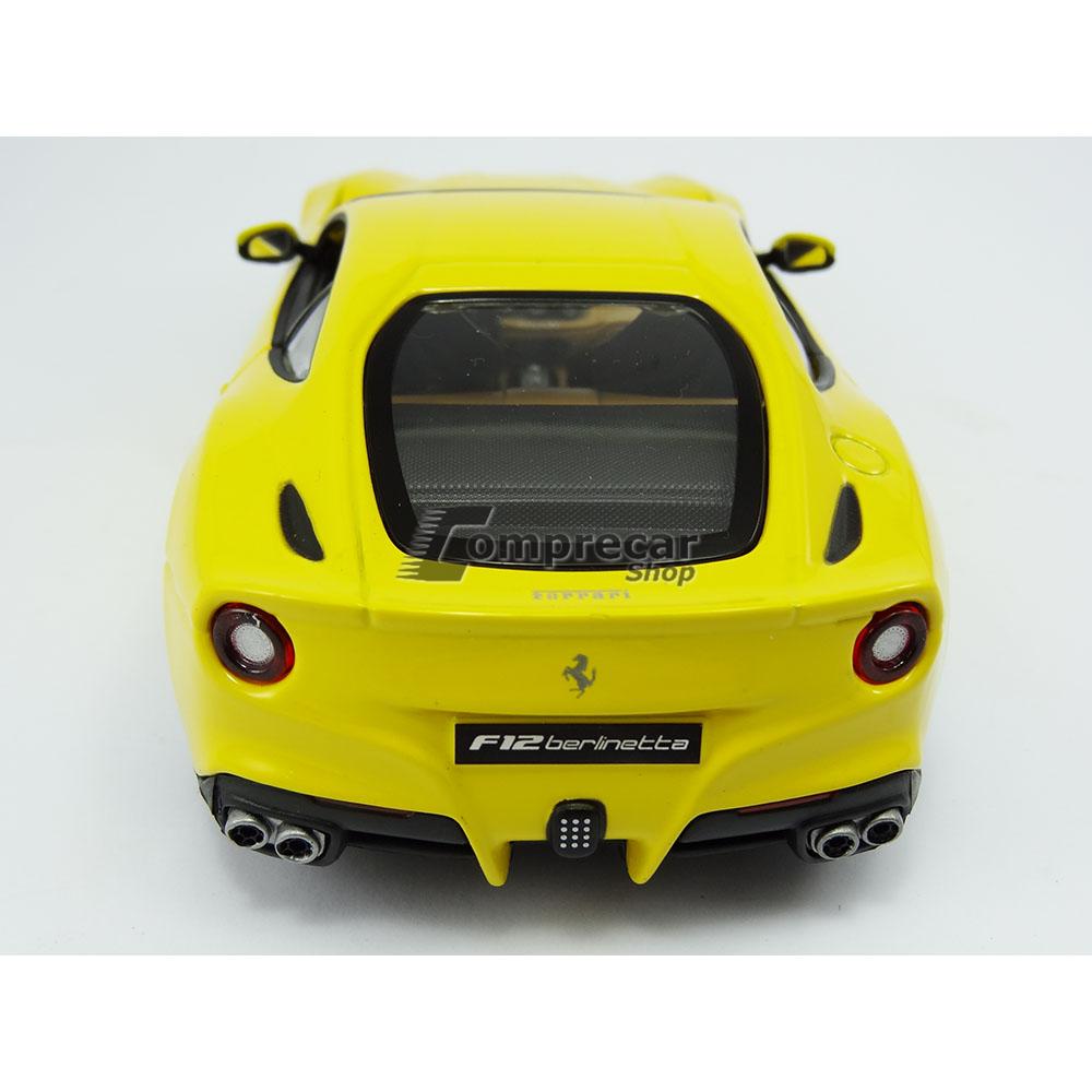 Ferrari F12 Berlinetta 1:24 Bburago Amarelo - Imagem 7