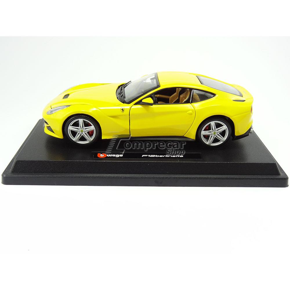 Ferrari F12 Berlinetta 1:24 Bburago Amarelo - Imagem 8