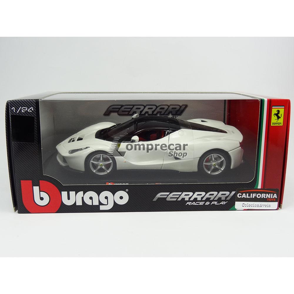 Ferrari LaFerrari 1:24 Bburago Branco - Imagem 4