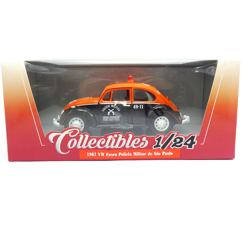 Miniatura Fusca Polícia Militar SP 1967 California 1/24 - Imagem 6