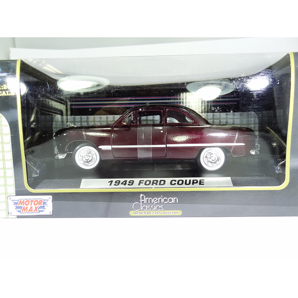 Miniatura Ford Coupe 1949 Vinho Motormax 1/24 - Imagem 6
