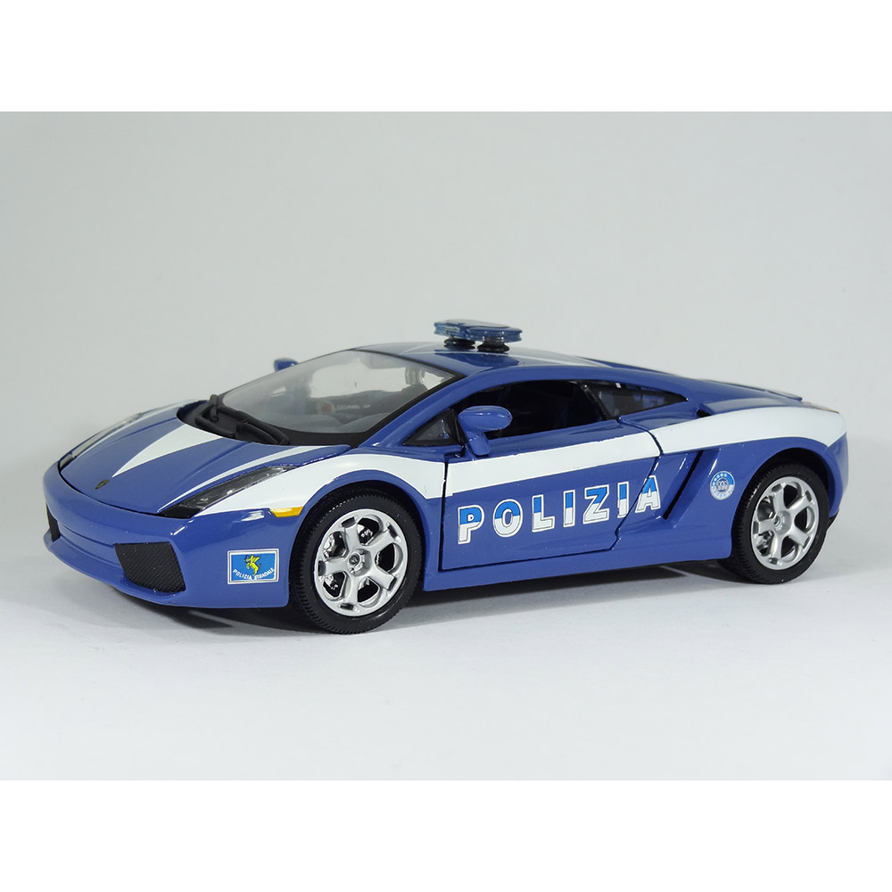 Lamborghini Gallardo Polizia 1:24 Bburago Azul