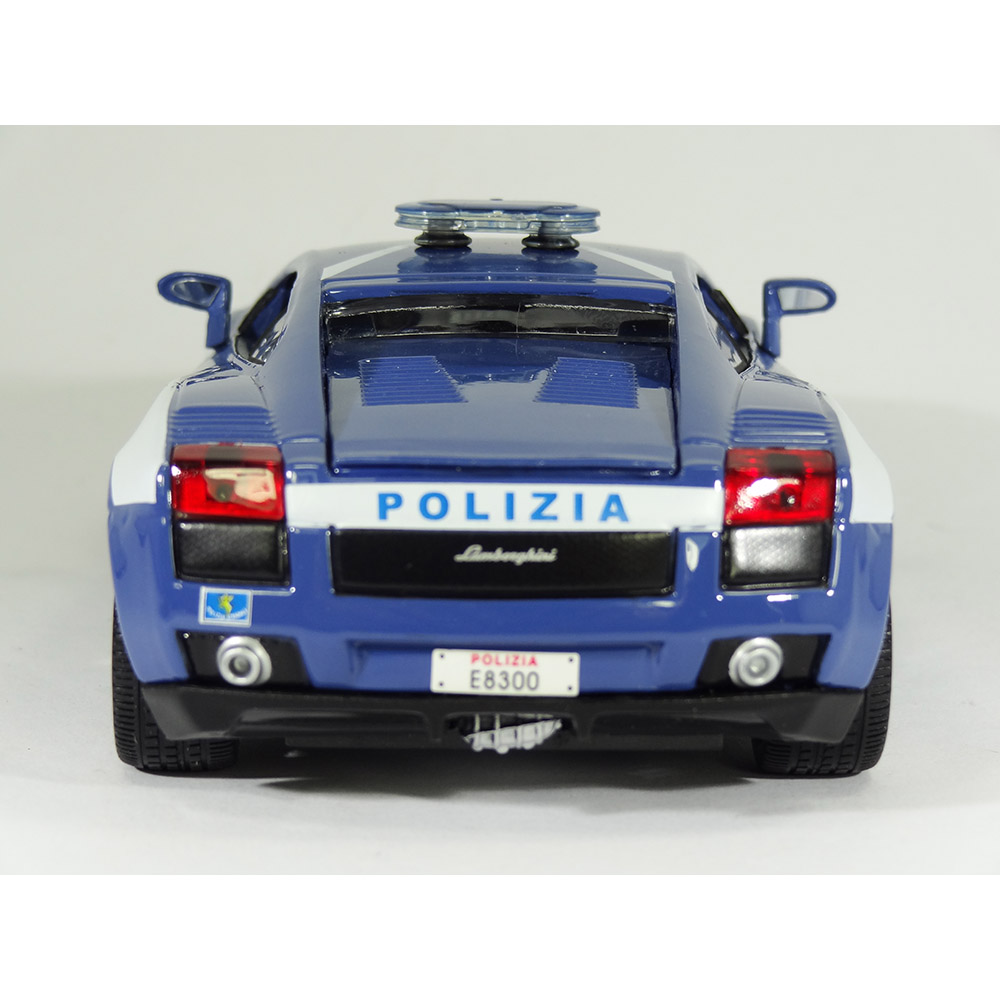 Lamborghini Gallardo Polizia 1:24 Bburago Azul - Imagem 2
