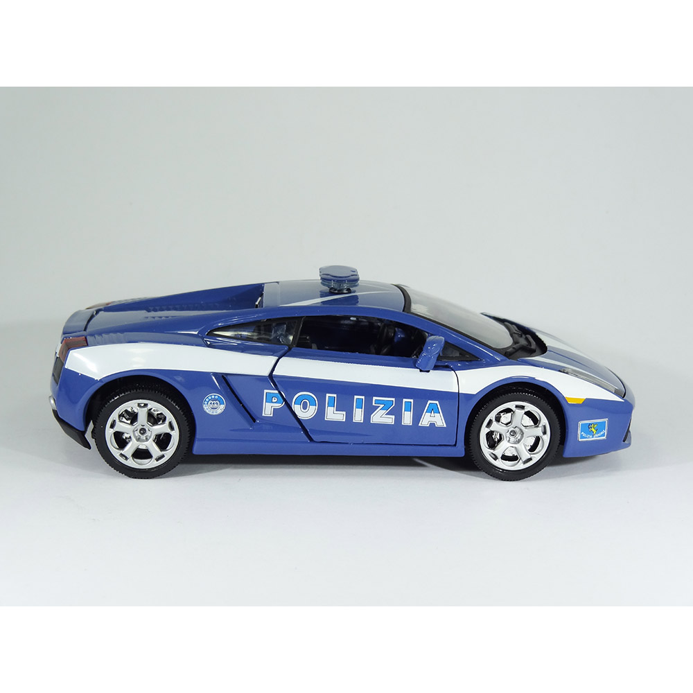 Lamborghini Gallardo Polizia 1:24 Bburago Azul - Imagem 3