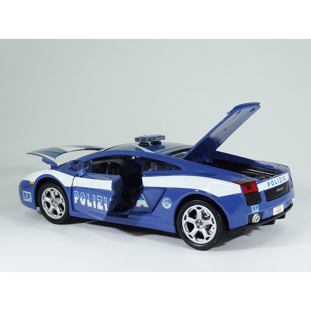 Lamborghini Gallardo Polizia 1:24 Bburago Azul - Imagem 5