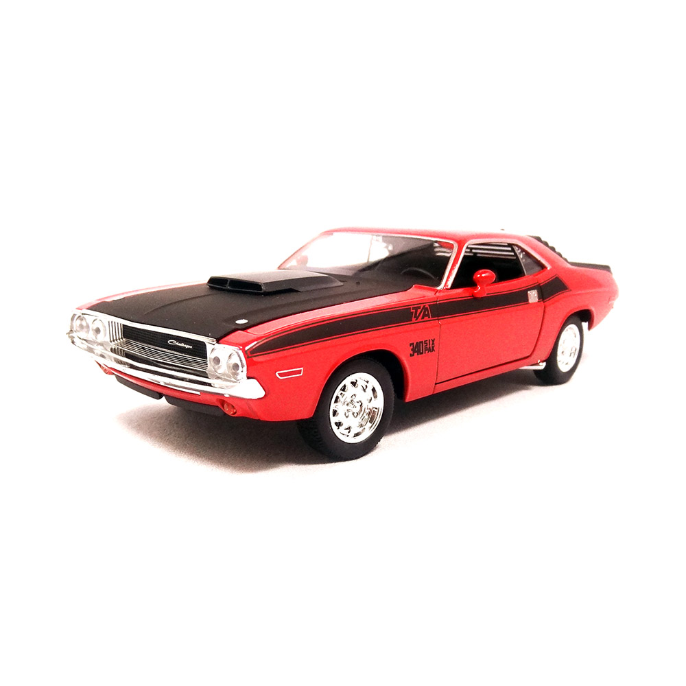 Miniatura Dodge Challenger T/a 1970 Laranja Welly 1/24