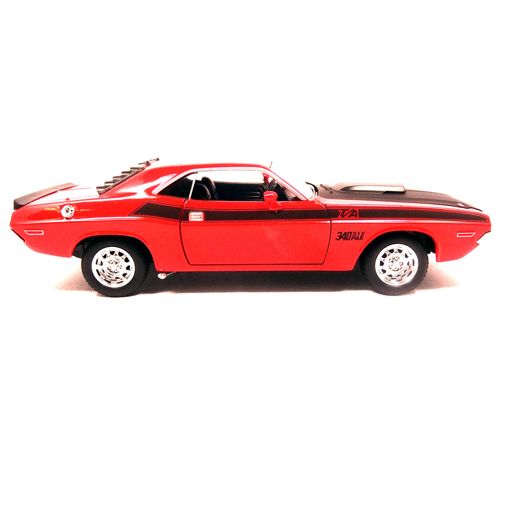 Miniatura Dodge Challenger T/a 1970 Laranja Welly 1/24 - Imagem 3