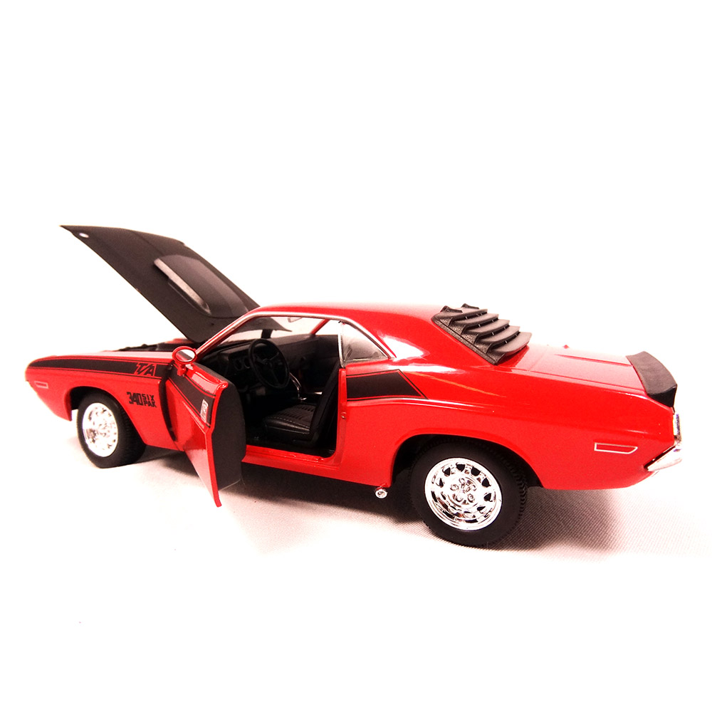 Miniatura Dodge Challenger T/a 1970 Laranja Welly 1/24 - Imagem 4