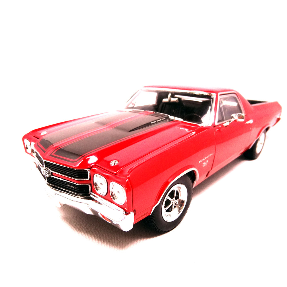 Miniatura Chevrolet El Camino 1970 Vermelho Welly 1/18