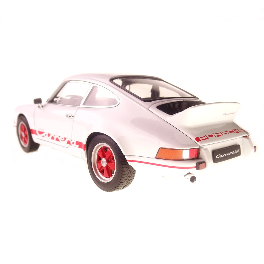 Miniatura Porsche 911 Carrera Rs 1973 Branco Welly 1/18 - Imagem 2