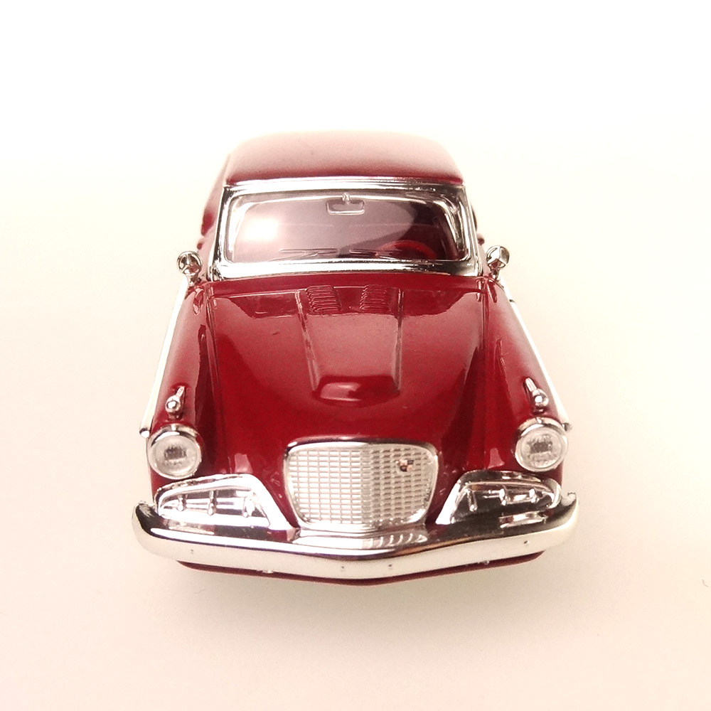 1958 Studebaker Golden Hawk Yat Ming 1:43 Vinho - Imagem 2